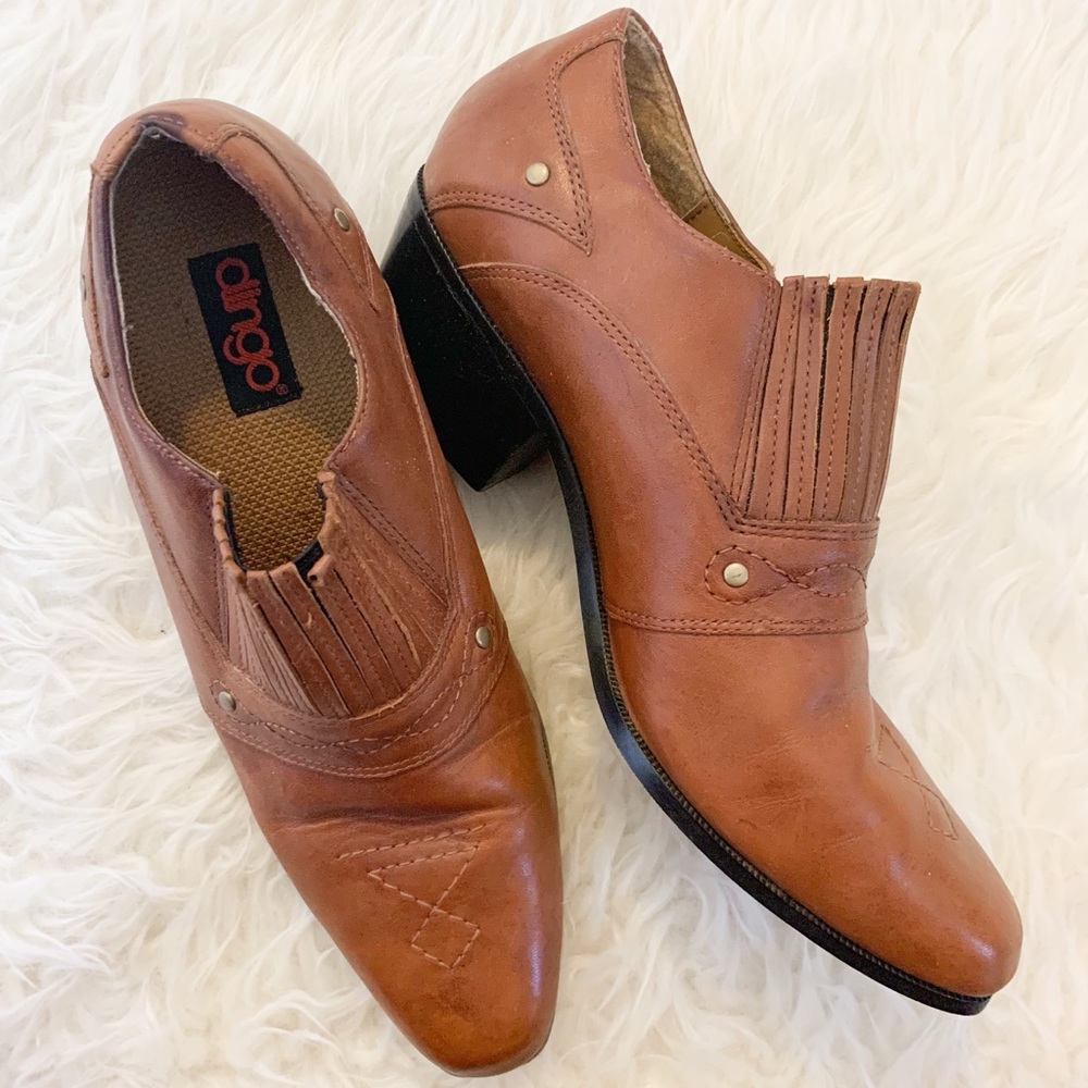 Dingo Western Style Leather Ankle Boots 9
